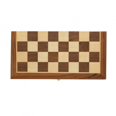 Logo trade promotional products image of: Luxury wooden foldable chess set