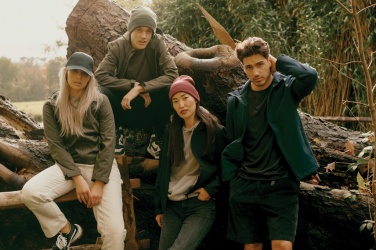 Logo trade promotional merchandise photo of: Iqoniq Makalu men recycled polyester soft shell jacket