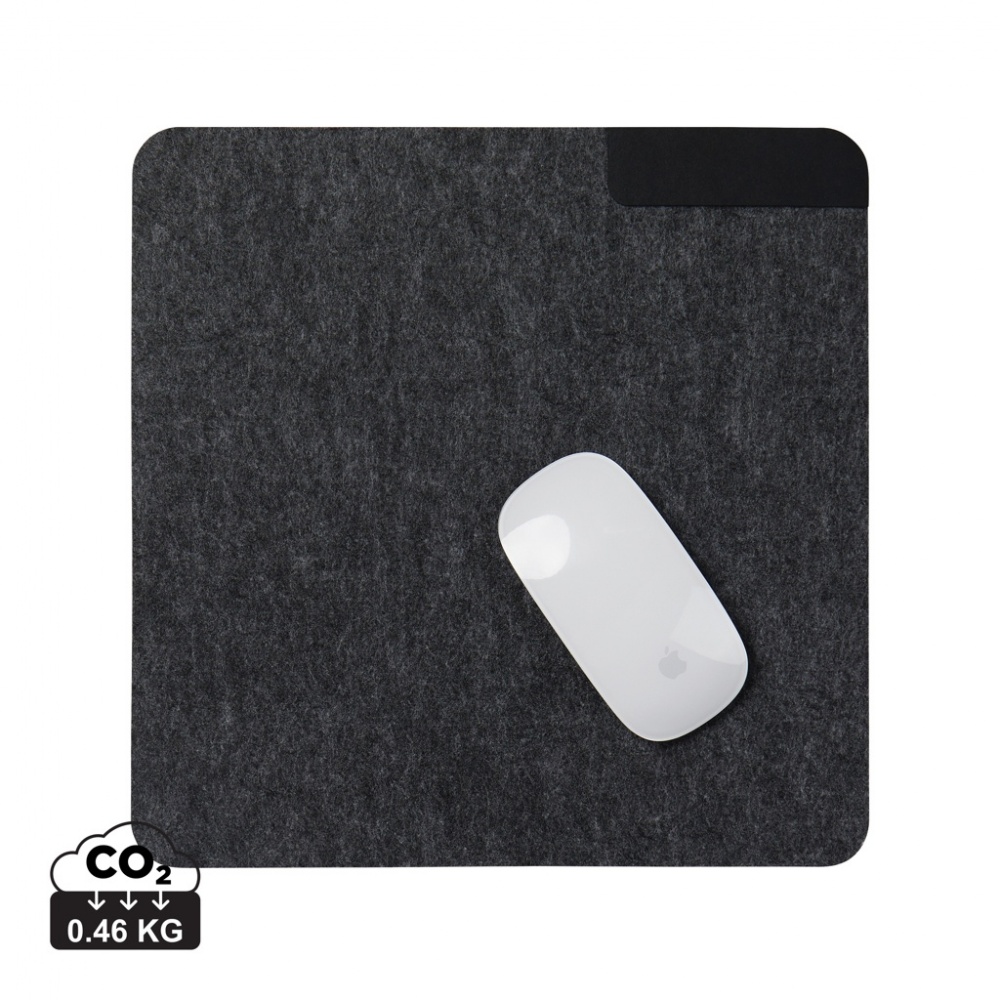 Logo trade business gifts image of: VINGA Albon GRS recycled felt mouse pad