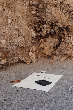 Logo trade promotional giveaway photo of: VINGA Volonne AWARE™ recycled canvas picnic blanket