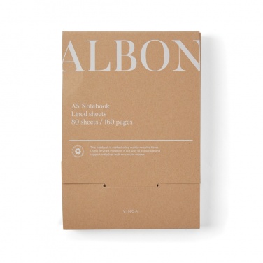 Logo trade business gift photo of: VINGA Albon GRS recycled felt notebook