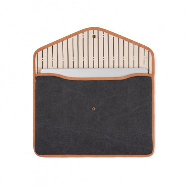 Logotrade promotional gift image of: VINGA Bosler GRS recycled canvas 14" laptop sleeve