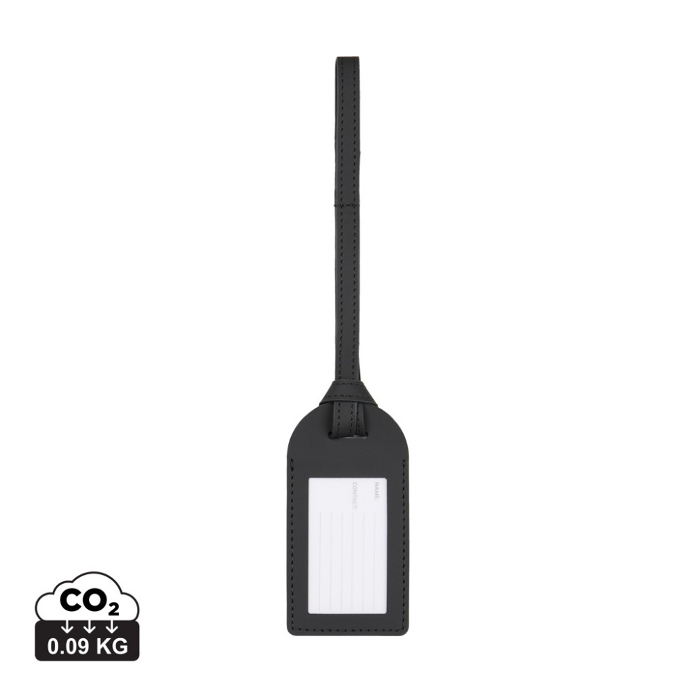 Logo trade promotional product photo of: VINGA Baltimore RCS recycled polyester luggage tag