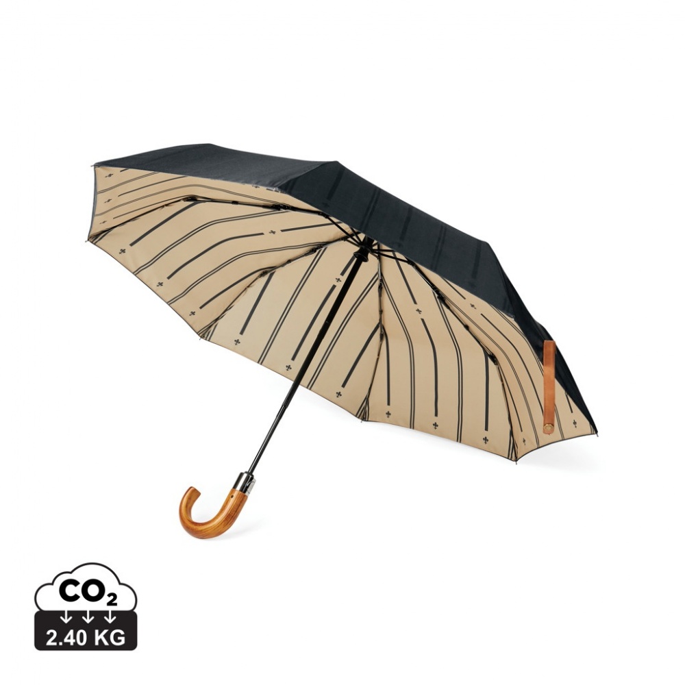 Logotrade corporate gift image of: VINGA Bosler AWARE™ recycled pet 21" foldable umbrella