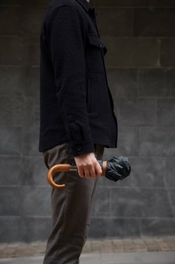 Logotrade promotional gift image of: VINGA Bosler AWARE™ recycled pet 21" foldable umbrella