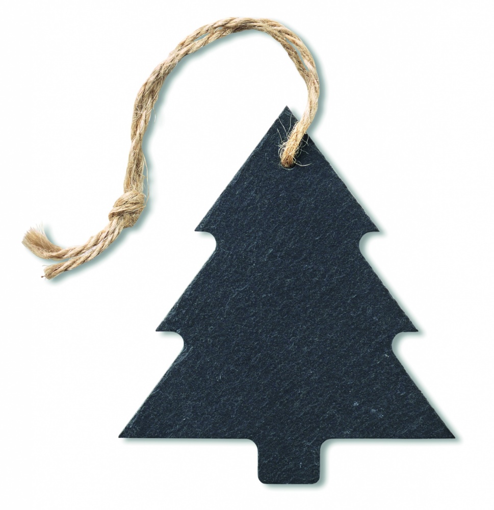 Logo trade promotional item photo of: Slate xmas hanger tree