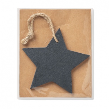 Logo trade corporate gift photo of: Slate xmas hanger star