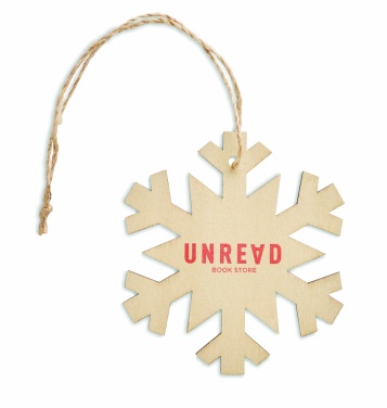 Logotrade advertising products photo of: Snowflake Tree hanger
