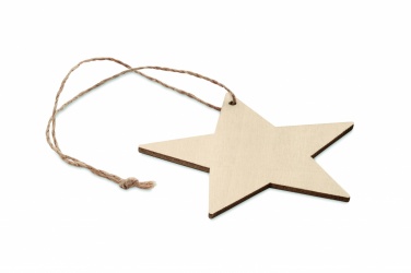 Logo trade advertising product photo of: Wooden star shaped hanger