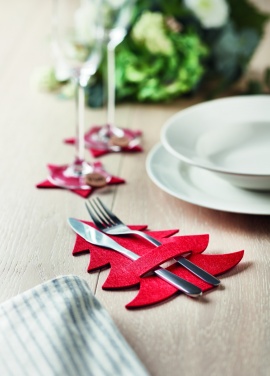 Logo trade corporate gift photo of: RPET felt cutlery holder set