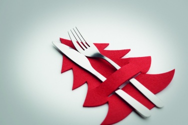 Logotrade promotional gift image of: RPET felt cutlery holder set