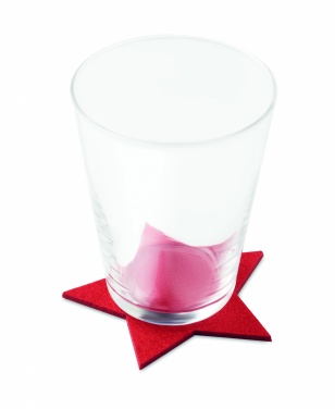 Logo trade promotional merchandise photo of: RPET 4 felt coaster set