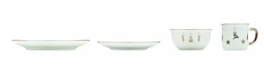 Logo trade promotional gifts picture of: 4 piece ceramic place setting