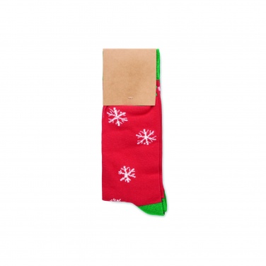 Logo trade promotional gifts image of: Pair of Christmas socks M
