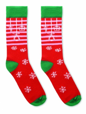 Logo trade promotional giveaway photo of: Pair of Christmas socks L