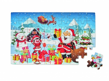 Logo trade promotional item photo of: Wooden Christmas puzzle