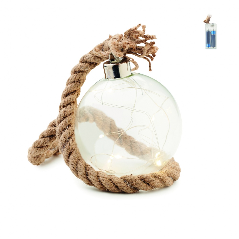 Logotrade corporate gift picture of: Glass bauble LED light