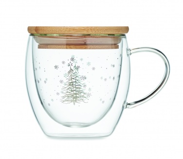 Logo trade promotional items image of: Double wall borosilicate mug