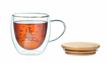 Logo trade promotional merchandise image of: Double wall borosilicate mug