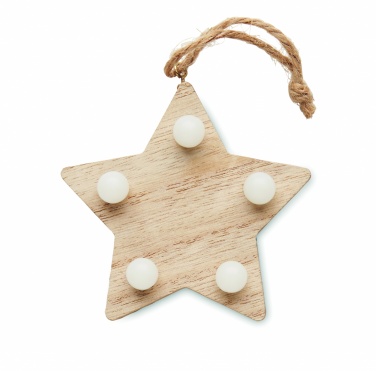 Logotrade promotional gifts photo of: Wooden weed star with lights