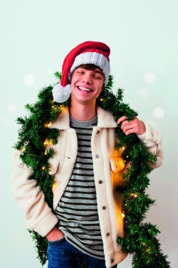 Logo trade promotional items picture of: Long Christmas knitted beanie