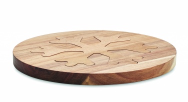 Logo trade corporate gift photo of: Acacia wooden pot holders set