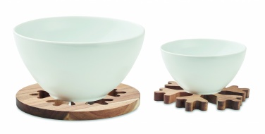 Logo trade corporate gift photo of: Acacia wooden pot holders set