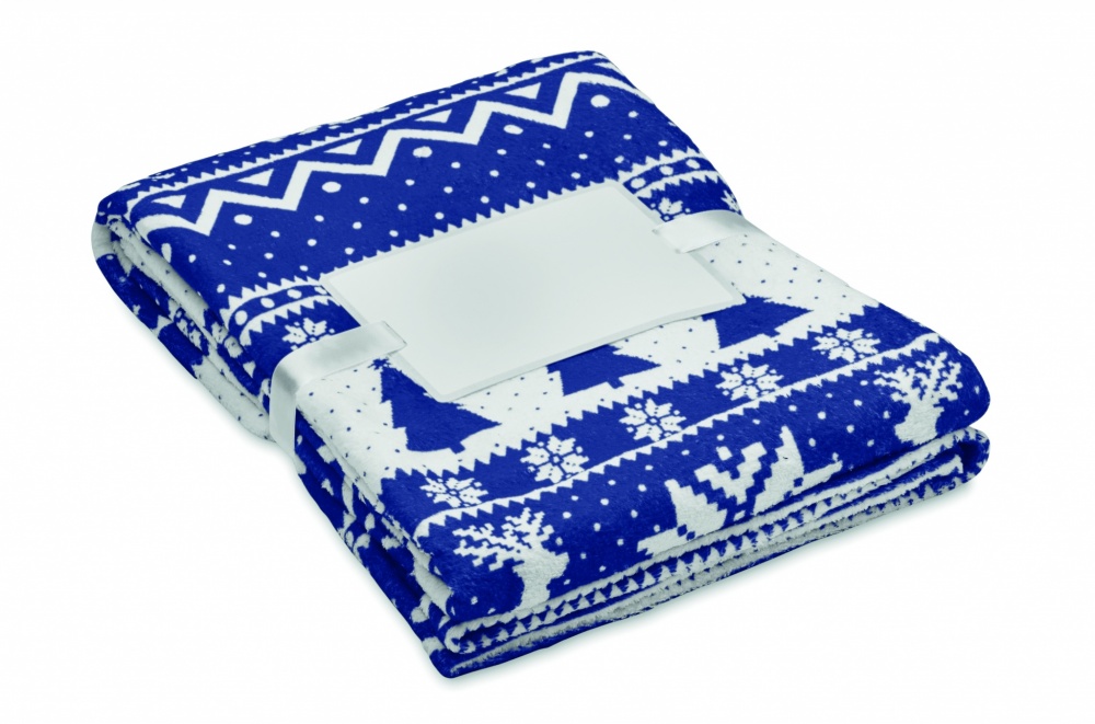 Logo trade promotional giveaway photo of: RPET fleece blanket 190 gr/m²