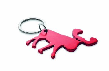 Logo trade promotional merchandise image of: Recycled aluminium key ring Pori