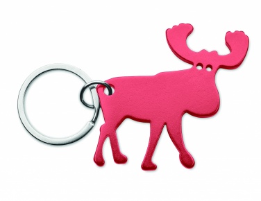 Logo trade promotional gift photo of: Recycled aluminium key ring Pori
