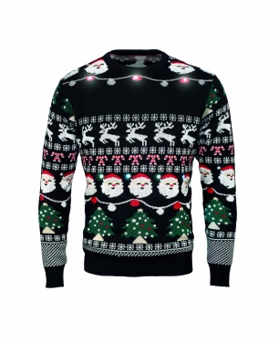 Logo trade corporate gifts image of: Christmas LED sweater S/M
