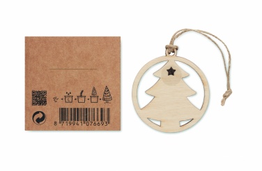 Logo trade business gift photo of: Wooden tree shape hanger