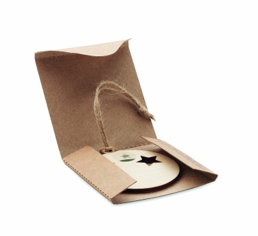 Logotrade promotional product image of: Wooden bauble shape hanger