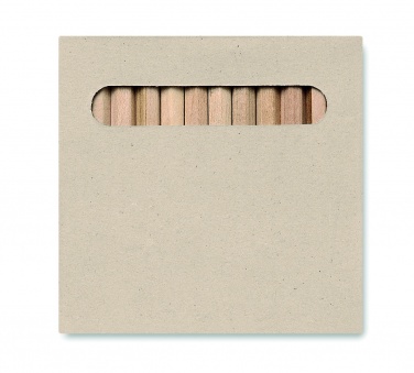 Logo trade promotional product photo of: 12 coloured pencils set