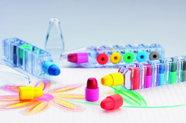 Logotrade business gift image of: Set of 6 wax crayons