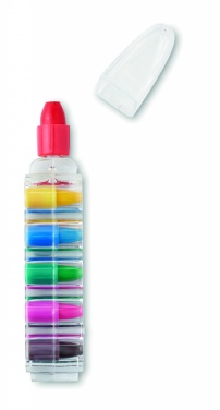 Logo trade promotional merchandise photo of: Set of 6 wax crayons