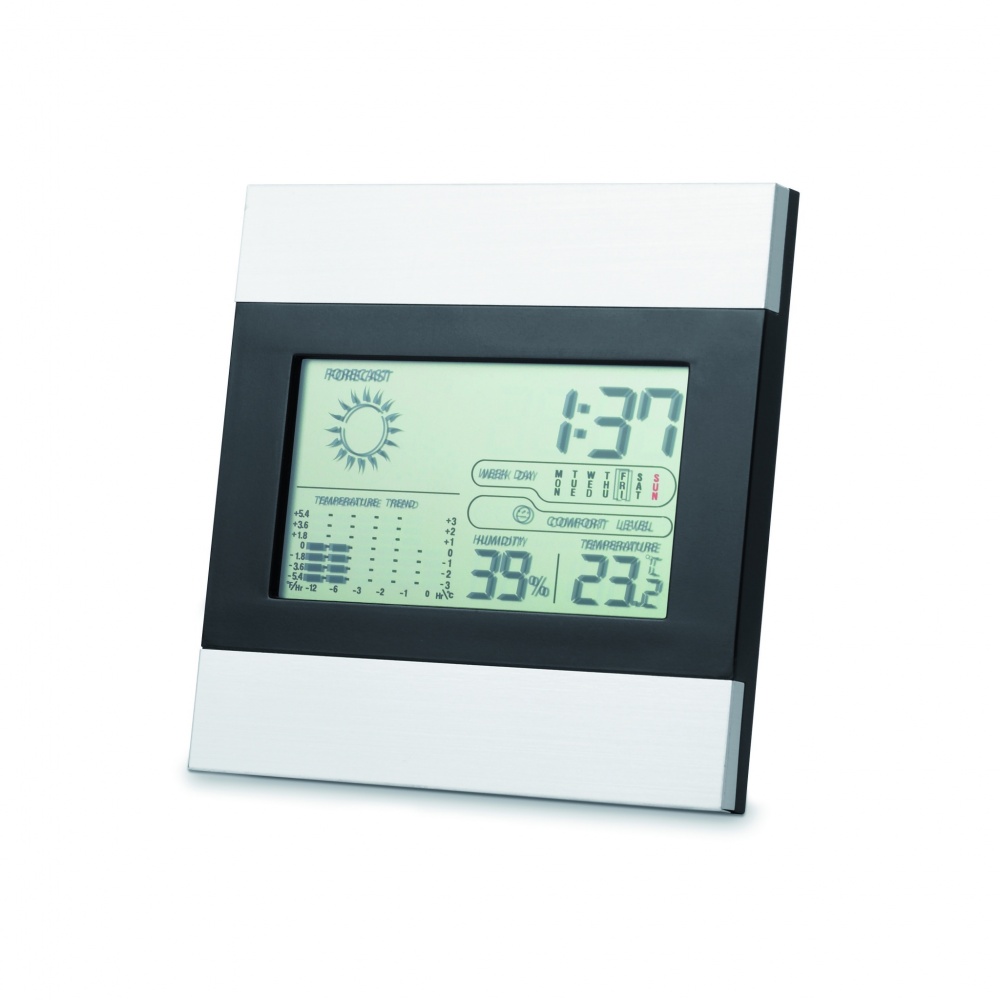 Logotrade promotional product image of: Weather station and clock