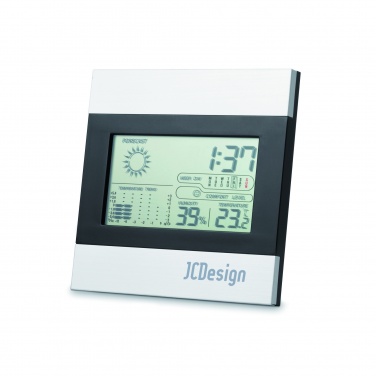 Logo trade promotional merchandise photo of: Weather station and clock