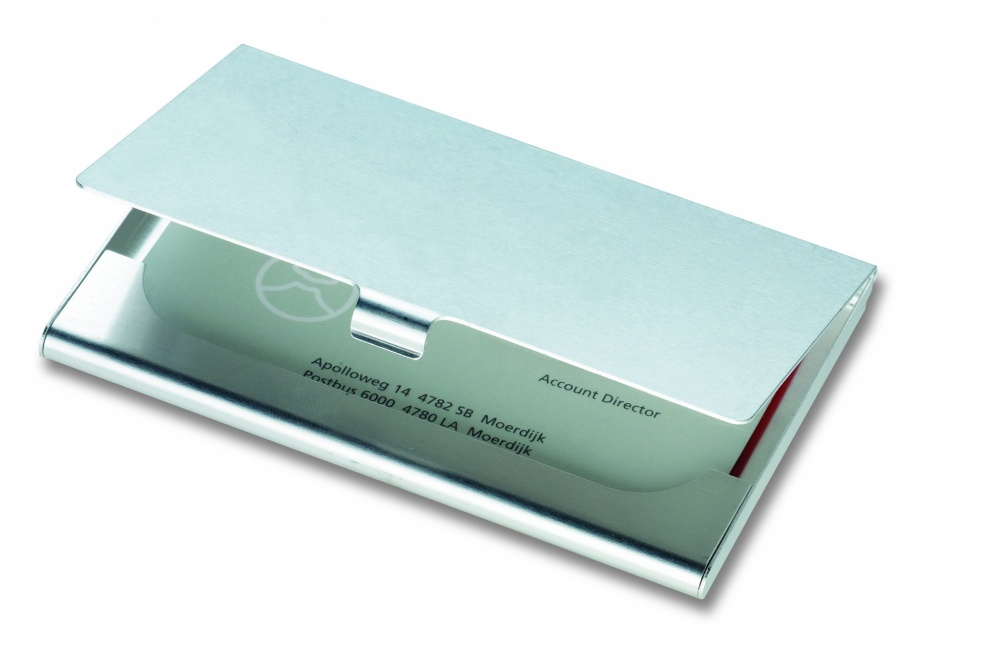 Logotrade promotional gift picture of: Aluminium business card holder