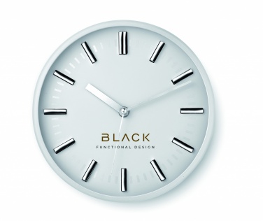 Logo trade business gifts image of: Round shape wall clock