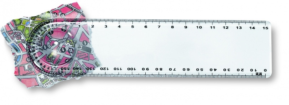 Logotrade advertising products photo of: Ruler with magnifier