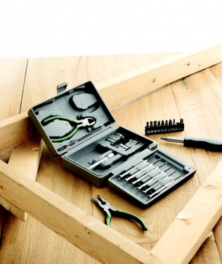 Logo trade promotional merchandise picture of: Foldable 25 piece tool set