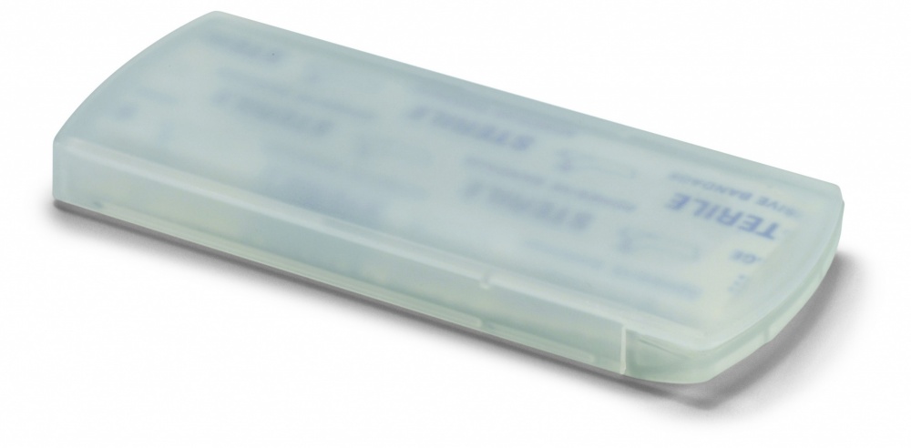 Logo trade corporate gifts image of: Container with plasters