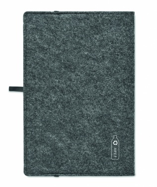 Logo trade promotional items picture of: A5 notebook RPET felt