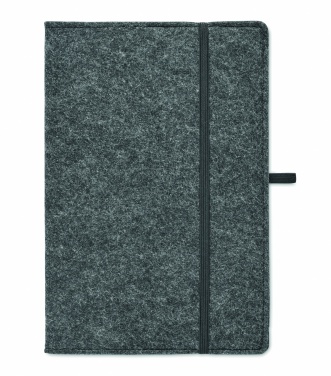 Logo trade advertising products picture of: A5 notebook RPET felt