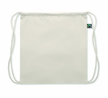 Logo trade corporate gifts picture of: Drawstring bag Fairtrade