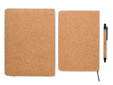 Logo trade promotional products image of: A5 portfolio in cork