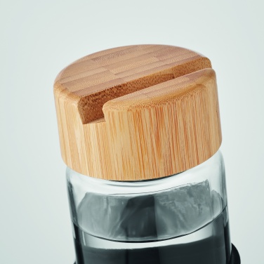 Logotrade promotional merchandise image of: Glass bottle bamboo lid 600ml