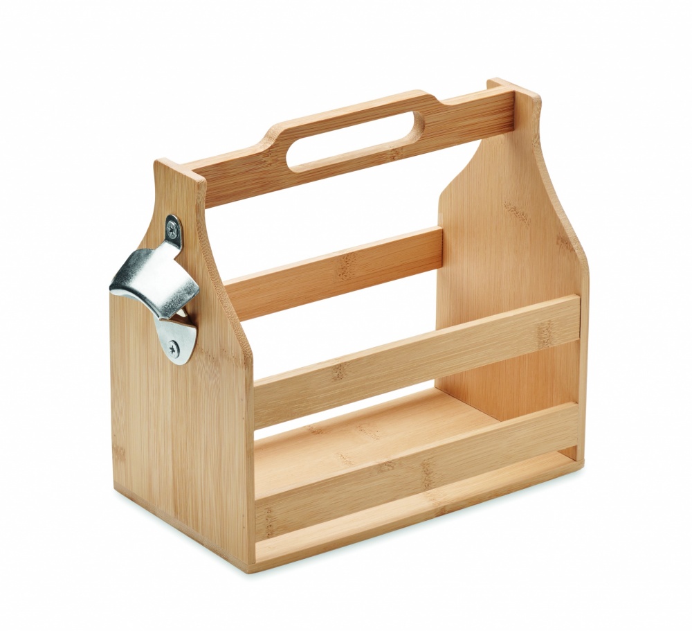 Logotrade promotional items photo of: 6 beer crate in bamboo