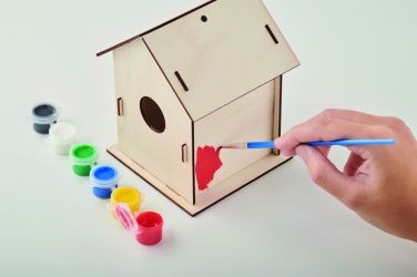 Logo trade promotional merchandise image of: DIY wooden bird house kit